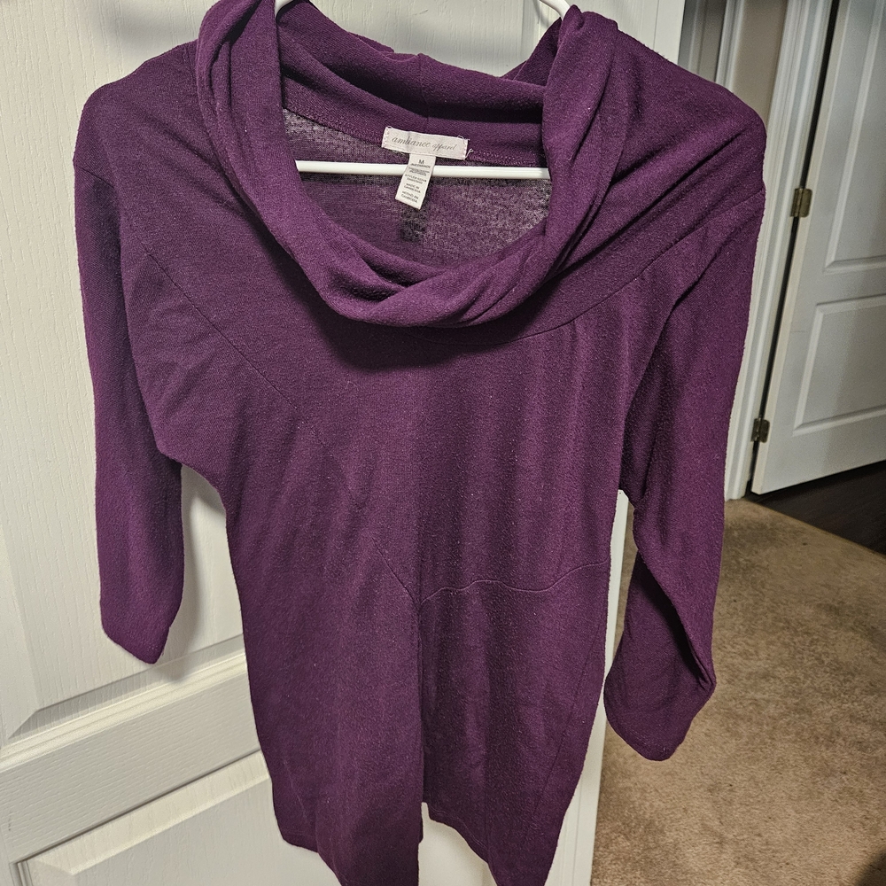 Ambiance Deep Purple Long Sleeve Top